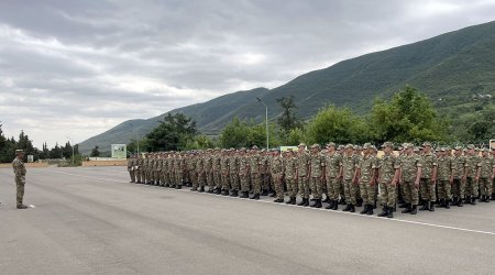 Ordumuzda hərbi vəzifəlilərlə təlim toplanışı davam edir - FOTO 