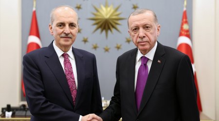 Ərdoğan Numan Kurtulmuşu TƏBRİK ETDİ - FOTO 