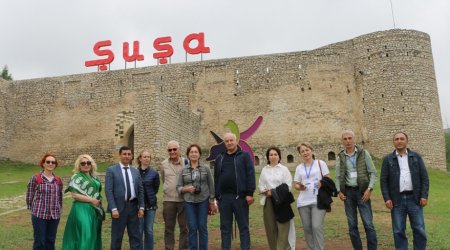 Beynəlxalq konfransın iştirakçıları Azərbaycan ərazilərində törədilən vandallıqlarla tanış olublar - FOTO 