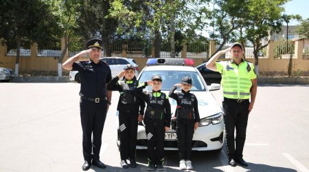 Yol polisləri ilə özəl gün – FOTO