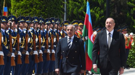 Şahbaz Şərifin rəsmi qarşılanma mərasimi oldu - FOTO/VİDEO