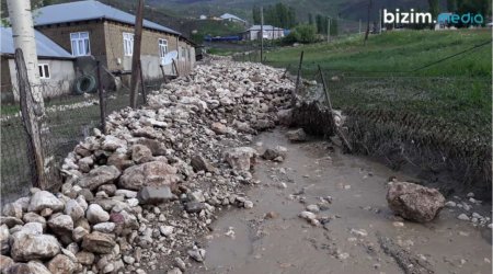 Xınalıq yolu bağlandı, bir kəndi SU BASDI – FOTO/VİDEO  