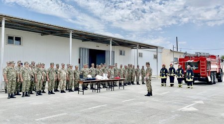 Yanğından mühafizə komandalarının təlim-metodiki toplanışı keçirilib - FOTO 