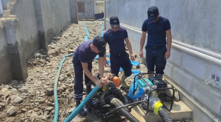 Yeni Gəncə qəsəbəsində bəzi əraziləri su basıb - FOTO/VİDEO