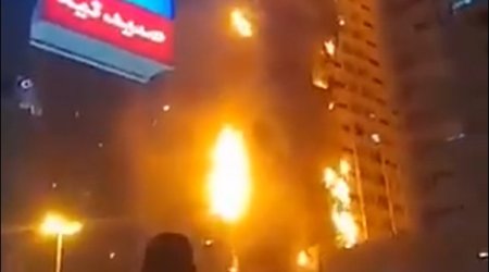 BƏƏ-də 36 mərtəbəli göydələndə YANĞIN – VİDEO  