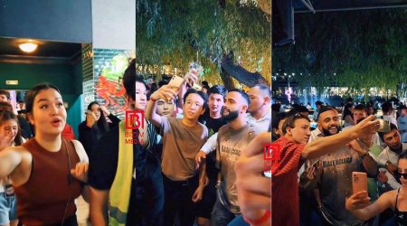 Azərbaycanlı bloqer Qazaxıstanda fanat seli ilə QARŞILAŞDI - VİDEO