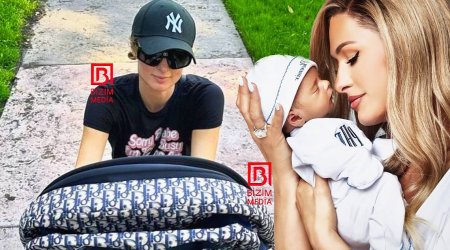 Paris Hilton körpəsini sərvət dəyərində uşaq arabasında gəzdirir - FOTO