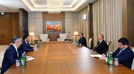 İlham Əliyev Özbəkistanın xarici işlər naziri ilə GÖRÜŞDÜ - VİDEO