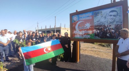 Göyçayda şəhid Eldar Şirinovun adını daşıyan küçənin açılışı OLDU – FOTO   