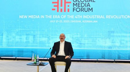 İlham Əliyev Media Forumunda ermənilərin Qarabağa köçürülmə tarixini XATIRLATDI 