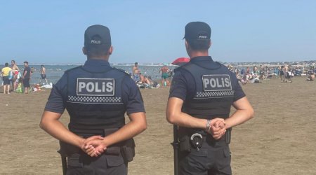 Hava şəraiti ilə bağlı çimərliklərə əlavə polis gətirildi - FOTO