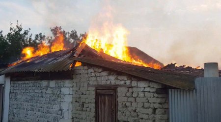 Vətəndaşa məxsus fərdi təsərrüfatda yanğın oldu - FOTO