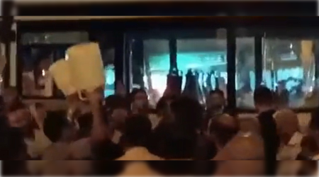 Təbriz sakinləri etiraz aksiyası keçirdilər - VİDEO