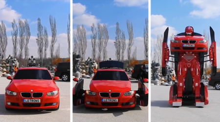 Türkiyəli mühəndislər BMW avtomobili əsasında “transformer” yaratdılar - VİDEO