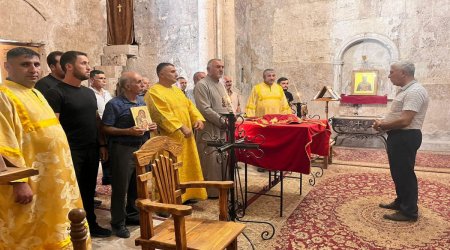 Alban-udi icmasının nümayəndələri Xudavəng monastırında – FOTO  