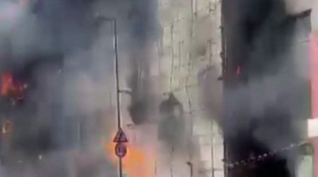 İstanbulda güclü yanğın başladı - VİDEO