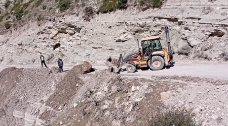 Quba-Xınalıq yolu bərpa olundu - FOTO