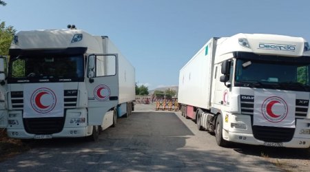 Ermənilərə göndərilən ərzaq yükü 9 gündür Ağdam-Xankəndi yolunda gözlədilir