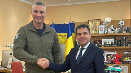 Ukraynadakı səfirimiz Kiyev meri ilə görüşdü - FOTO