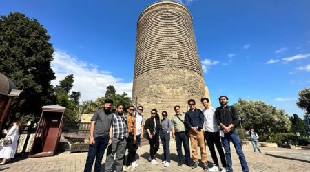 Pakistanın idman jurnalistləri Bakıya gəldilər - FOTO