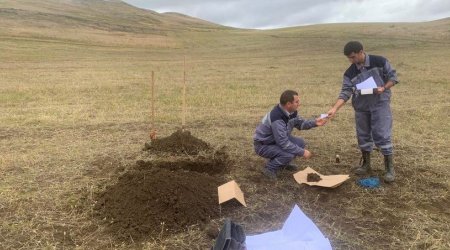 İşğaldan azad olunmuş ərazilərdə çöl ölçmə işləri APARILDI - FOTO 