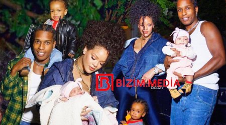 Rihanna ilk dəfə yeni doğulan körpəsinin üzünü GÖSTƏRDİ – FOTO 