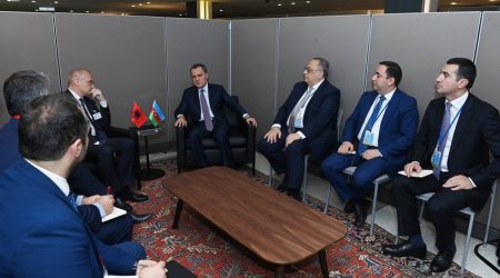 Azərbaycan və Albaniyanın XİN başçıları Qarabağdakı son vəziyyəti müzakirə ediblər - FOTO