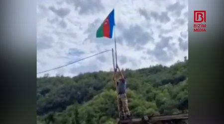 Sərsəng su anbarına bayrağımız SANCILDI - VİDEO