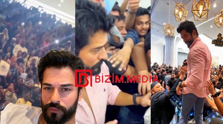 Burak Özçivit Pakistanda fanat ordusunun hücumu ilə ÜZLƏŞDİ - FOTO/VİDEO