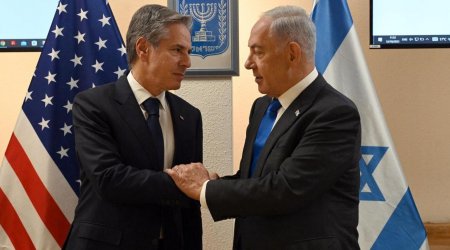 Təl-Əvivdə Blinkenlə Netanyahunun  görüşü başladı - FOTO