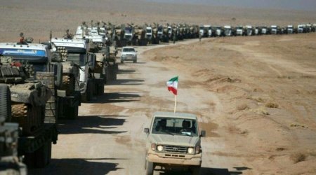 İran hərbçiləri İraqa doğru hərəkətə keçib - VİDEO