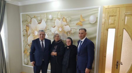 Rəşad Nəbiyev Zaqatalada şəhid Abakar Hacıyevin ailəsinə baş çəkib - FOTO