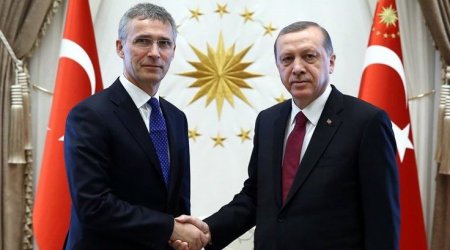 Ərdoğan NATO Baş katibi ilə Qəzzadakı vəziyyətdən danışıb