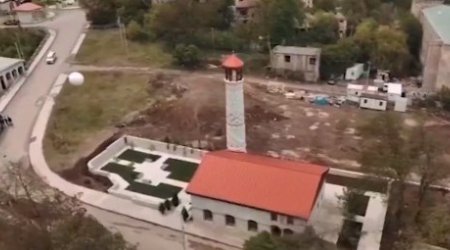 Şuşanın Saatlı məscidindən möhtəşəm görüntülər - VİDEO