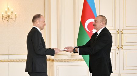 İlham Əliyev İsveçrənin yeni təyin olunmuş səfirini QƏBUL ETDİ - FOTO/VİDEO