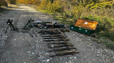 Ağdamda azad edilmiş ərazidə silah-sursat tapıldı