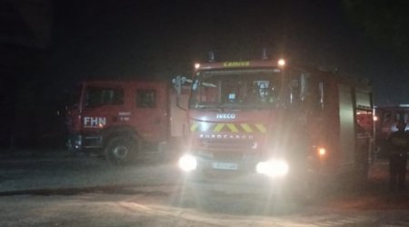 Neftqazavtomat Elmi-İstehsalat Müəssisəsinin inzibati binasındakı yanğın söndürülüb - FOTO 