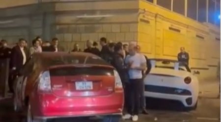 Bakıda qəzaya uğrayan “Ferrari”nin sahibi kimdir?