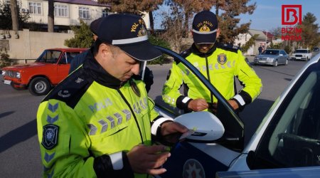 Polis Zərdabda reyd KEÇİRDİ: 18 sürücü CƏZALANDIRILDI - FOTO  