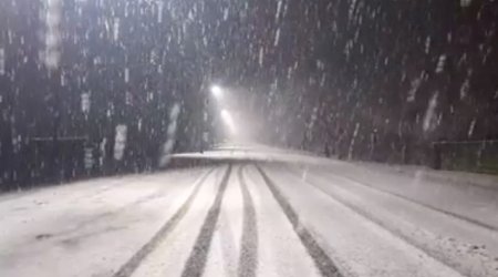 Şimal bölgəsinə qar yağıb - VİDEO 