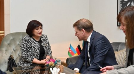Azərbaycan və Almaniya parlamentləri arasında münasibətlərin inkişafı müzakirə olunub - FOTO