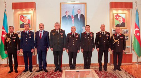 Türk general Heydər Əliyev adına Hərbi İnstitutda - FOTO 