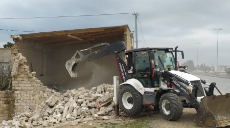 Qala və Buzovnada qanunsuz tikililər söküldü – FOTO/VİDEO 