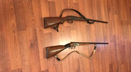 Oğuzda qanunsuz silahlar polisə təhvil verilib