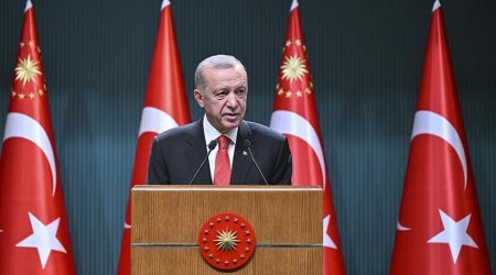 Ərdoğan: “İsrail-Fələstin münasibətləri müharibə yolu ilə həll oluna bilməz”