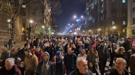 Serbiyada SON VƏZİYYƏT: Etirazlar yeni vüsət alır - FOTO/VİDEO