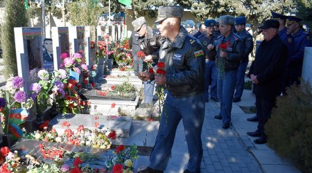 Şəhid hərbi pilotun xatirəsi ANILDI - FOTO/VİDEO