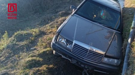 Oğuzda ağır QƏZA: Həmkəndlisini vurub maşını kanala AŞIRDI – FOTO  