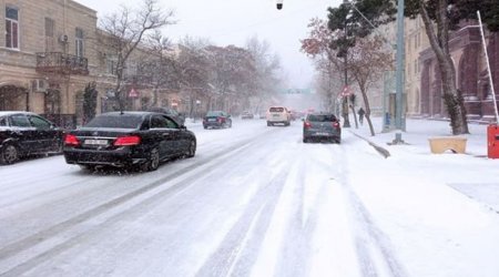 Hava ilə bağlı XƏBƏRDARLIQ: Bakıda yollar buz bağlayacaq 