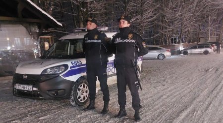 Quba polisi qarlı hava ilə əlaqədar gücləndirilmiş iş rejimində çalışır - FOTO/VİDEO